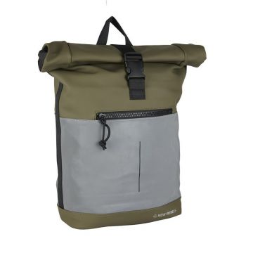 Rucsac New Rebels Bowie-New York Rolltrop, 30 x 12 x 43, Olive
