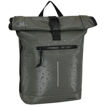 Rucsac New Rebels Droplets New York Rolltop, 30 x 12 x 43 cm, Antracit