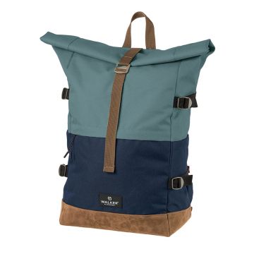 Rucsac Rollup reglabil, compartiment laptop, bicolor, 30 litri, 29x45–64x17 cm