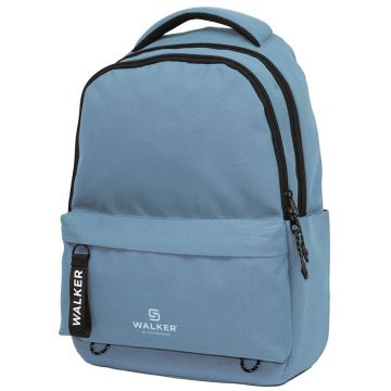 Rucsac Walker Classic Alpha pentru fete, compartiment principal/laptop, bretele ergonomice, maner, 29L, albastru