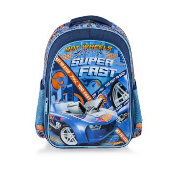 Ghiozdan cu 2 compartimente Super Fast, Hot Wheels