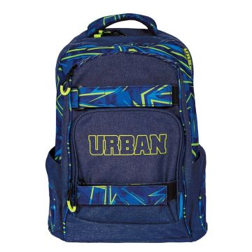 Ghiozdan anatomic, 46x31x16cm, compartiment laptop, Urban Green Lines, S-Cool