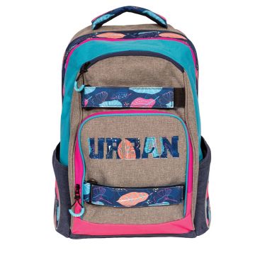 Ghiozdan anatomic compartiment laptop, Urban Flowers, 46x31x16cm, S-Cool