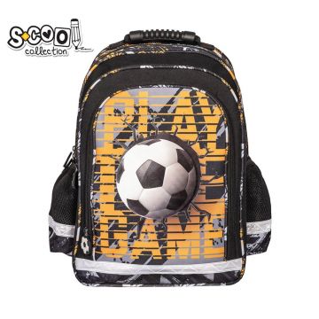 Ghiozdan ergonomic, Football, 40.5x29x13.5cm, S-Cool