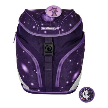 Ghiozdan neechipat SoftLight, dimensiune 38x28x23cm, motiv Space Girl