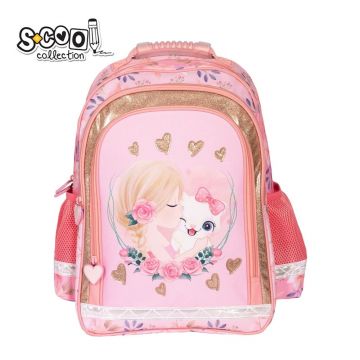 Ghiozdan ergonomic, Girl, 40.5x29x13.5cm, S-Cool