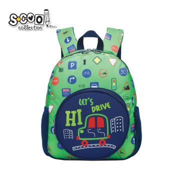 Ghiozdan gradinita, Let Drive, 33x27x15cm, S-Cool
