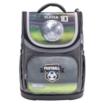Ghiozdan neechipat mini, 36x26x16cm, motiv Football player 10, Belmil
