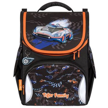 Ghiozdan neechipat nature quest, dimensiune 35x31x19cm, Twist and turn, Tiger Family